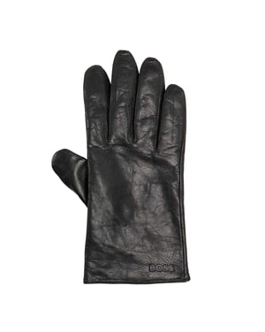 Boss Heren Gioli Leren Handschoenen (Zwart)