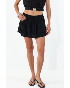 Hoge Taille A-Lijn Mini Rok