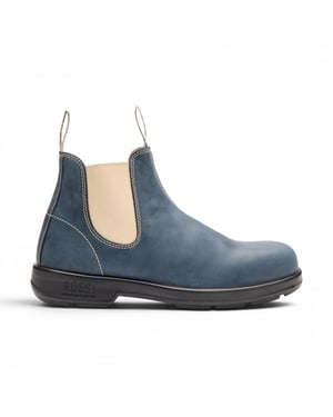 Rossi 404 Stormblauwe leren Outdoor Chelsea Laarzen - Spinifex