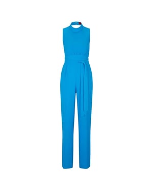 Hugo Dames Kisuse Polyester Blend Jumpsuit (Blauw)