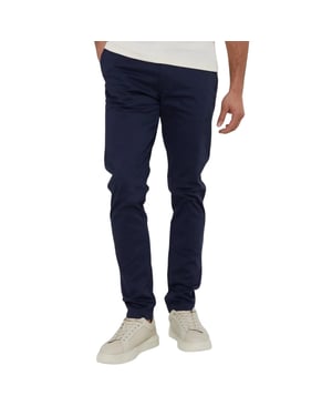 Threadbare Heren Slanke chino's (Marine/Donkere Steen)