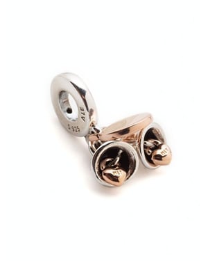Pandora Charm Zilver/Roze Goud