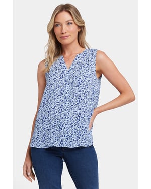 Mouwloze Pintuck Blouse