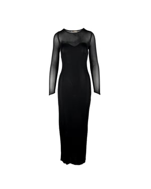 Mugler mesh lange jurk - jaren '90