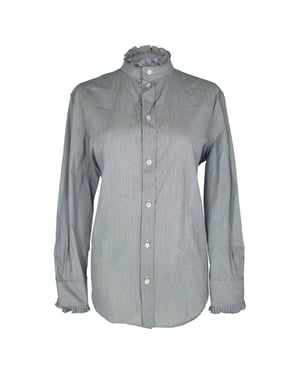 Celine Classic blouse met ruches en strepen in veelkleurig katoen