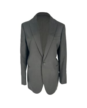 Celine klassieke blazer met enkele rij knopen in zwarte wol