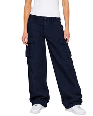 Enzo | Dames Cargo Baggy Jeans
