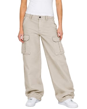 Enzo | Dames Cargo Baggy Jeans