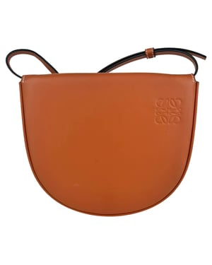 Loewe Heel Kleine Pouch in Bruin Leer