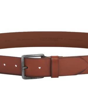Boss Herenriem van rundleer (Medium Bruin)