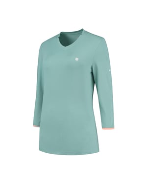 K-Swiss Hypercourt Logo Regular T-shirt voor dames (Blauw)