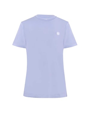 Pretty Green Heren-T-shirt met logo op de borst en ronde hals (Pastelblauw)