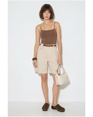 Hoogwaardige Tailleshorts met Ceintuur