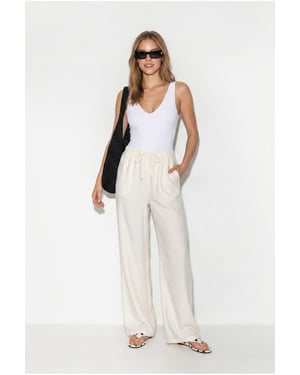 Dames Wijde Pijp Crêpe Broek