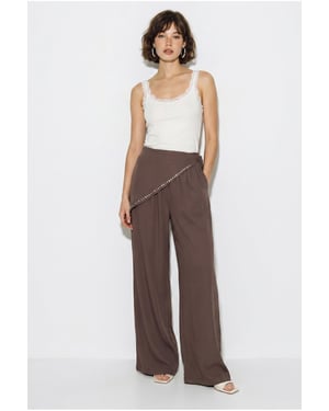 Brede Pijpen Pull-On Broek