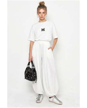 Oversized Crewneck T-shirt en Wijde Broek Set