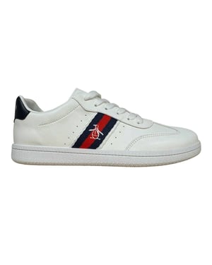 Original Penguin Heren Platte Trainers (Wit)