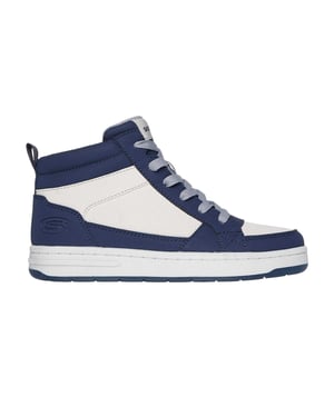 Skechers Hoge sneakers met fleecevoering voor kinderen (Marine/Tan)