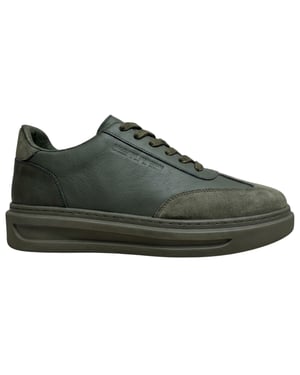Original Penguin Heren Suède Trainers (Kaki Groen)