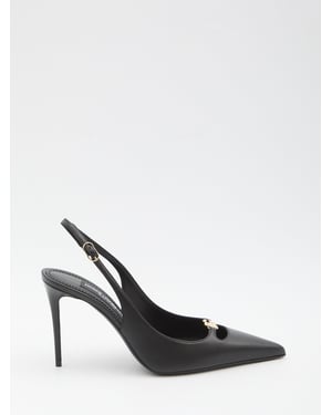 Slingback Pumps in zijde nappa