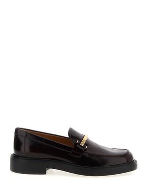 Tod's Bordeaux Kalfsleer Instapschoenen