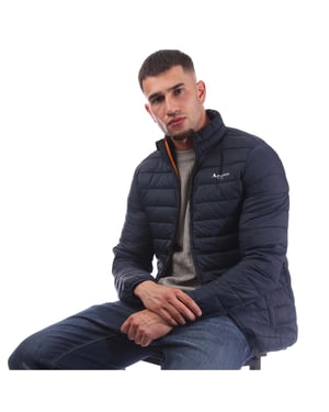 Aquascutum Heren Puffer Jas (Marine)