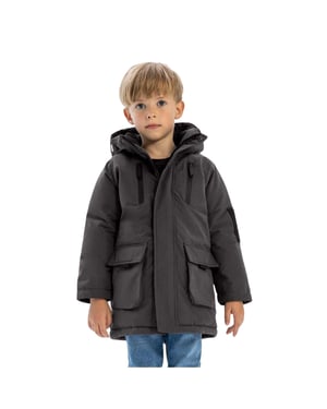 Minoti Taslan-functioneel jasje voor kinderen (Houtskool)
