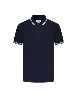 Firetrap Heren Lazer-logo katoenen poloshirt (Zwart)