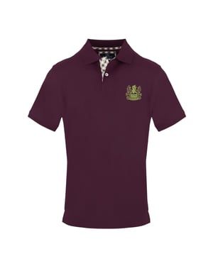 Aquascutum Heren Logo Katoenen Polo Shirt (Rood)