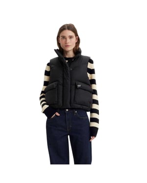 Levis Bubble Western-vest voor dames (Kaviaar)
