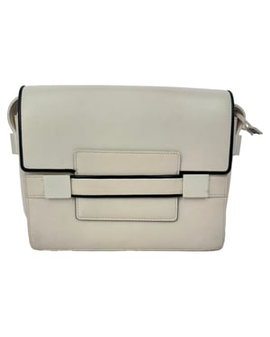 Delvaux Madame PM Crossbodytas in wit leer