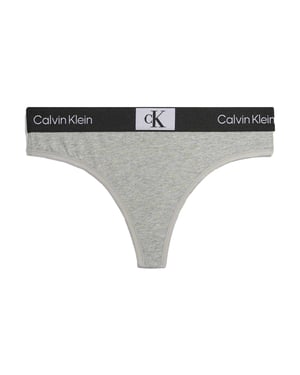 Calvin Klein Strings van biologisch katoen voor dames (Grijs gemêleerd gemêleerd)