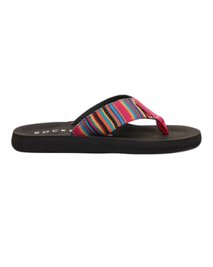 Rocket Dog Adios Dexter katoenen platvoetslippers voor dames (Roze)