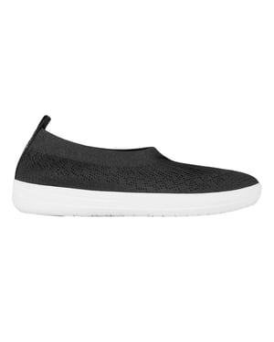 Fit Flop Platte pumps van Uberknit voor dames (Zwart)