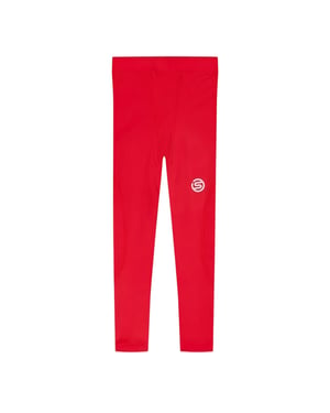 Skins Legging met logo uit de Kinderserie 1 (Rood)