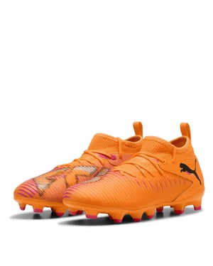 Puma Future 8 Ultimate Match voetbalschoenen voor kinderen (kunstgras) (Oranje/zwart)