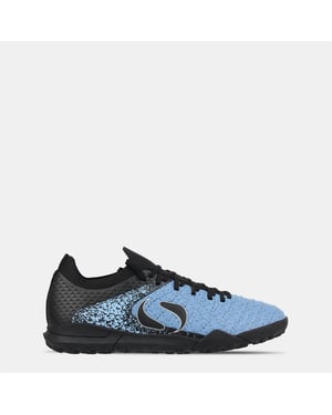 Sondico Blaze Astro Turf-sportschoenen voor kinderen (Zwart/Lichtblauw)