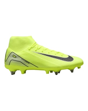 Nike Mercurial Superfly 10 voetbalschoenen voor heren, voor zachte ondergrond (Volt/Zwart)