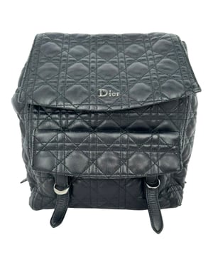 Dior Stardust Cannage Gequilted Rugzak in Zwart Lamsleer