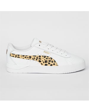 Puma Dames/Dames Jada Platform Trainers (Wit/Leopard)