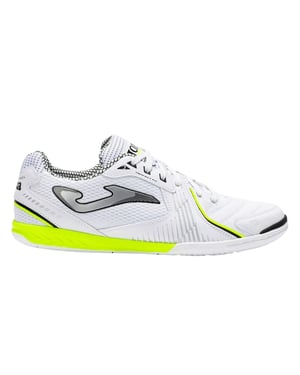 Joma Synthetische indoorvoetbalschoenen voor heren, geschikt voor dribbelen (Wit/Geel)
