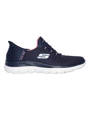 Skechers Mens Summits - Diamond Dream slip-in vrijetijdsschoenen (Marine / Roze)