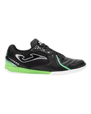 Joma Synthetische indoorvoetbalschoenen voor heren, geschikt voor dribbelen (Zwart, Groen)