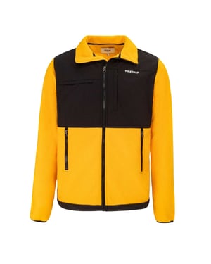 Firetrap Fleecejas voor heren met kleurblokken (Gouden fusie)
