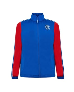 Castore Rangers FC-trainingsjack met hoge kraag en lange mouwen voor heren (Blauw)