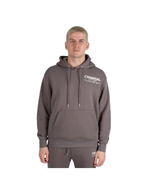 Criminal Damage Heren City Hoodie (Staalgrijs)