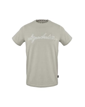Aquascutum Heren-T-shirt van katoen met logo (Grijs)