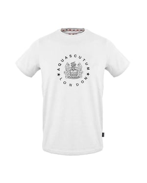 Aquascutum Unisex T-Shirt voor Volwassenen (Wit)