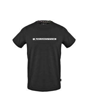 Aquascutum Heren-T-shirt met ruitjespatroon (Zwart)