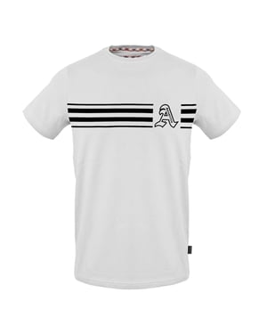 Aquascutum Unisex T-shirt voor volwassenen met de letter A (Wit)